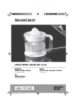 Silvercrest 93143 Operating Instructions Manual preview