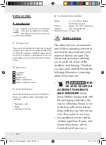 Preview for 6 page of Silvercrest 96299 Operation And Safety Notes