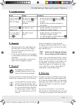 Preview for 11 page of Silvercrest 96498 Operation And Safety Notes