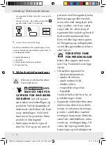 Preview for 32 page of Silvercrest 96498 Operation And Safety Notes