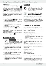 Preview for 9 page of Silvercrest 97784 Operation And Safety Notes