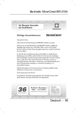 Предварительный просмотр 96 страницы Silvercrest BR-2100 Manual