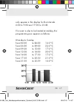 Preview for 23 page of Silvercrest Classic Model L Operating Instructions And Safety Advices