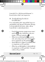 Preview for 71 page of Silvercrest Classic Model L Operating Instructions And Safety Advices