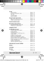 Preview for 85 page of Silvercrest Classic Model L Operating Instructions And Safety Advices