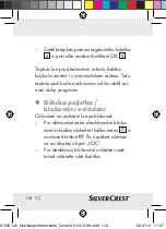 Preview for 114 page of Silvercrest Classic Model L Operating Instructions And Safety Advices