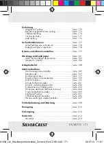 Preview for 167 page of Silvercrest Classic Model L Operating Instructions And Safety Advices