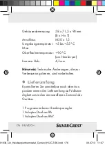 Preview for 172 page of Silvercrest Classic Model L Operating Instructions And Safety Advices