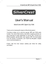 Preview for 2 page of Silvercrest Clip-On Sport-Clip 1000 User Manual And Service Information