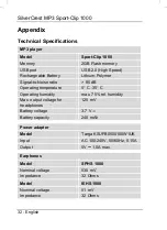 Preview for 33 page of Silvercrest Clip-On Sport-Clip 1000 User Manual And Service Information