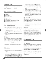 Preview for 4 page of Silvercrest D-44867 Operating Instructions Manual