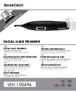 Silvercrest Facial Hair Trimmer Operation And Safety Notes предпросмотр