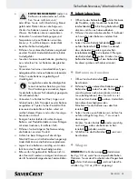 Preview for 39 page of Silvercrest H14271 Operation And Safety Notes