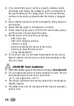 Предварительный просмотр 38 страницы Silvercrest HBS 3.7 C1 Operating Instructions Manual