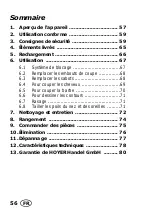 Предварительный просмотр 58 страницы Silvercrest HBS 3.7 C1 Operating Instructions Manual