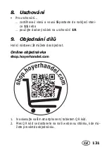 Предварительный просмотр 133 страницы Silvercrest HBS 3.7 C1 Operating Instructions Manual