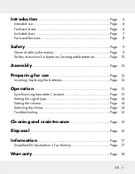 Preview for 5 page of Silvercrest HG01041A Assembly, Operating And Safety Instructions