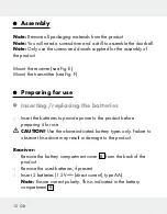 Preview for 12 page of Silvercrest HG01041A Assembly, Operating And Safety Instructions