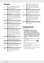 Предварительный просмотр 48 страницы Silvercrest HG03109 Assembly, Operating And Safety Instructions