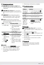 Preview for 29 page of Silvercrest HG05615A Operation And Safety Notes