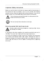 Preview for 4 page of Silvercrest HS1000 User Manual And Service Information