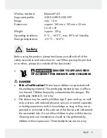 Preview for 9 page of Silvercrest IAN 273507 Operation And Safety Notes