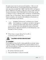 Preview for 11 page of Silvercrest IAN 273507 Operation And Safety Notes