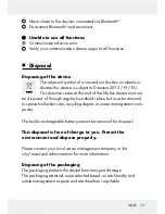 Preview for 19 page of Silvercrest IAN 273507 Operation And Safety Notes