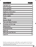 Предварительный просмотр 3 страницы Silvercrest KH 2022 Operating Instructions Manual