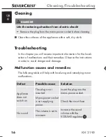 Preview for 18 page of Silvercrest KH 2190 Operating Instructions Manual