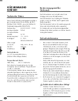 Preview for 88 page of Silvercrest KH 2281 Operating Instructions Manual