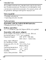 Предварительный просмотр 4 страницы Silvercrest KH 245 Operating Manual