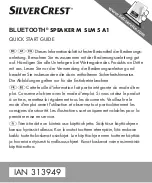 Silvercrest M SLM 5 A1 Quick Start Manual предпросмотр