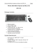 Preview for 42 page of Silvercrest MTS2118 User Manual