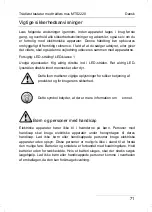 Preview for 72 page of Silvercrest MTS2220 User'S Manual And Service Information