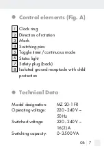 Preview for 7 page of Silvercrest MZ 20-1 FR Operation And Safety Notes