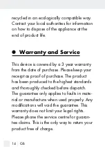 Preview for 14 page of Silvercrest MZ 20-1 FR Operation And Safety Notes