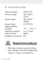 Preview for 34 page of Silvercrest MZ 20-1 FR Operation And Safety Notes