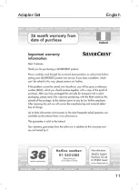 Preview for 12 page of Silvercrest NUK-2100 User Manual And Service Information