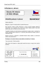 Предварительный просмотр 127 страницы Silvercrest RFH 2401 User Manual And Service Information