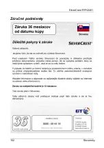 Предварительный просмотр 154 страницы Silvercrest RFH 2401 User Manual And Service Information