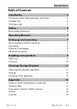 Preview for 4 page of Silvercrest SAD 12 C3 Operating Instructions Manual