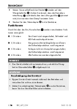 Preview for 29 page of Silvercrest SAD 12 C3 Operating Instructions Manual