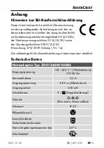 Preview for 32 page of Silvercrest SAD 12 C3 Operating Instructions Manual