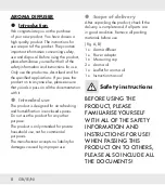 Preview for 8 page of Silvercrest SADH A1 Operation And Safety Notes