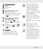 Preview for 19 page of Silvercrest SADH A1 Operation And Safety Notes