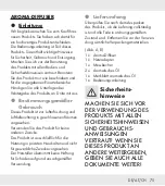 Preview for 75 page of Silvercrest SADH A1 Operation And Safety Notes