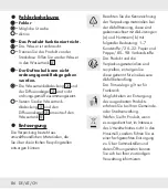 Preview for 86 page of Silvercrest SADH A1 Operation And Safety Notes