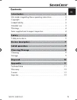 Preview for 3 page of Silvercrest SAVK 2000 A1 Operating Instructions Manual