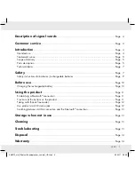 Preview for 3 page of Silvercrest SBL 3.5 A1 Operation And Safety Notes